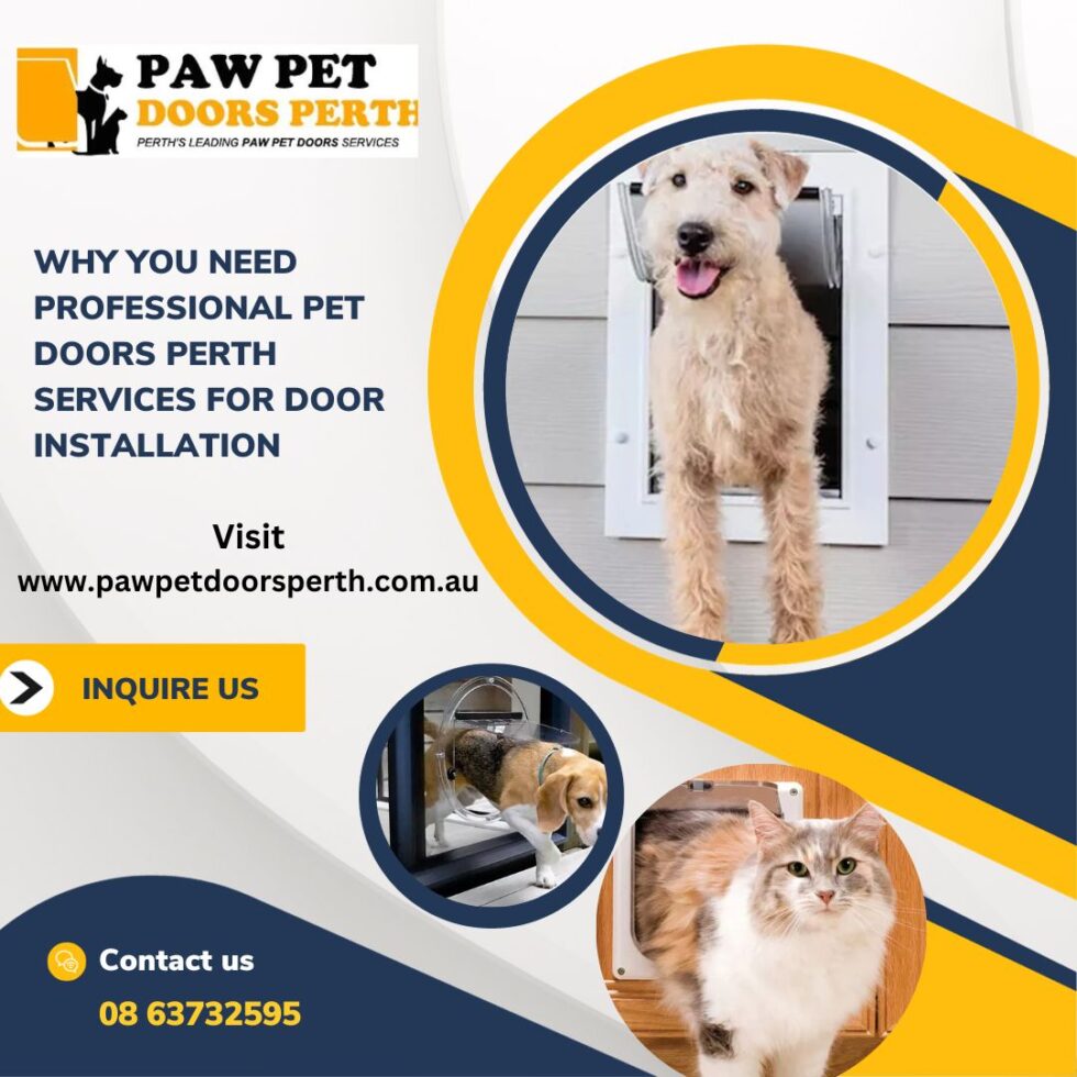 Why You Need Professional Pet Doors Perth Services for Door Installation Paw Pet Doors Perth